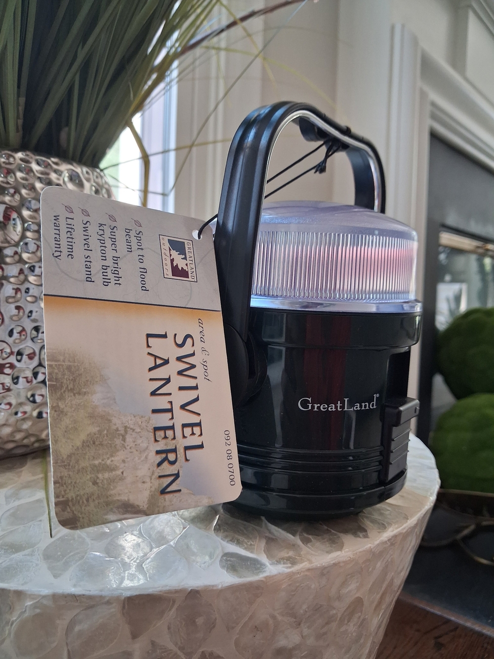 Black Swivel Lantern - Compact LED Travel Light